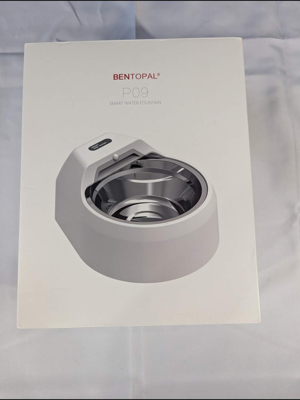 P09 White Smart Dog Water Fountain
